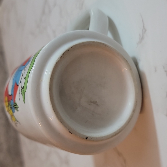 Vintage Smurf Mug with red heart valentines gift - Picture 5 of 6